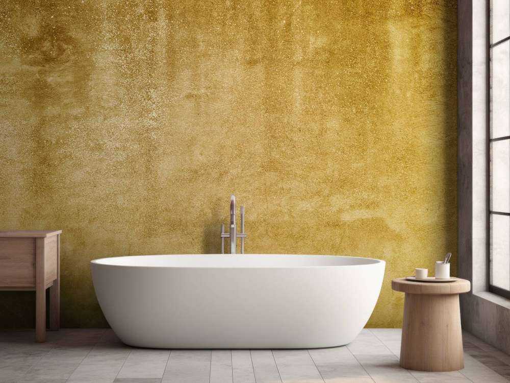 Ochre yellow concrete