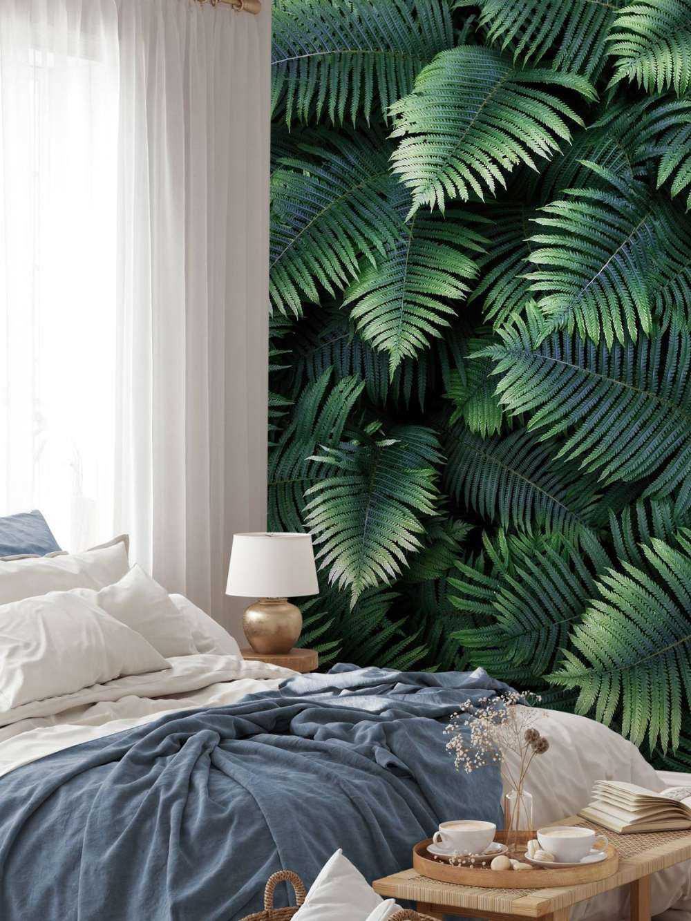 Large palm leaves