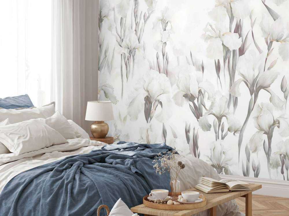 Irises Dance Seamless Beige