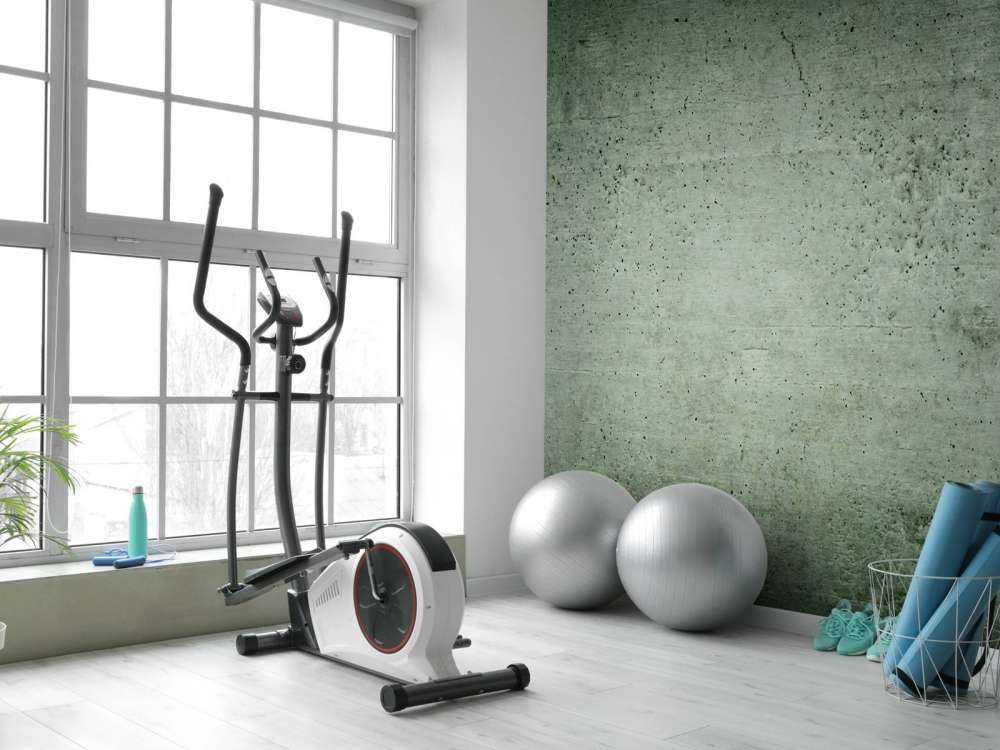 Green concrete wall