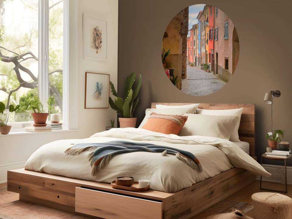 Italian street with arch