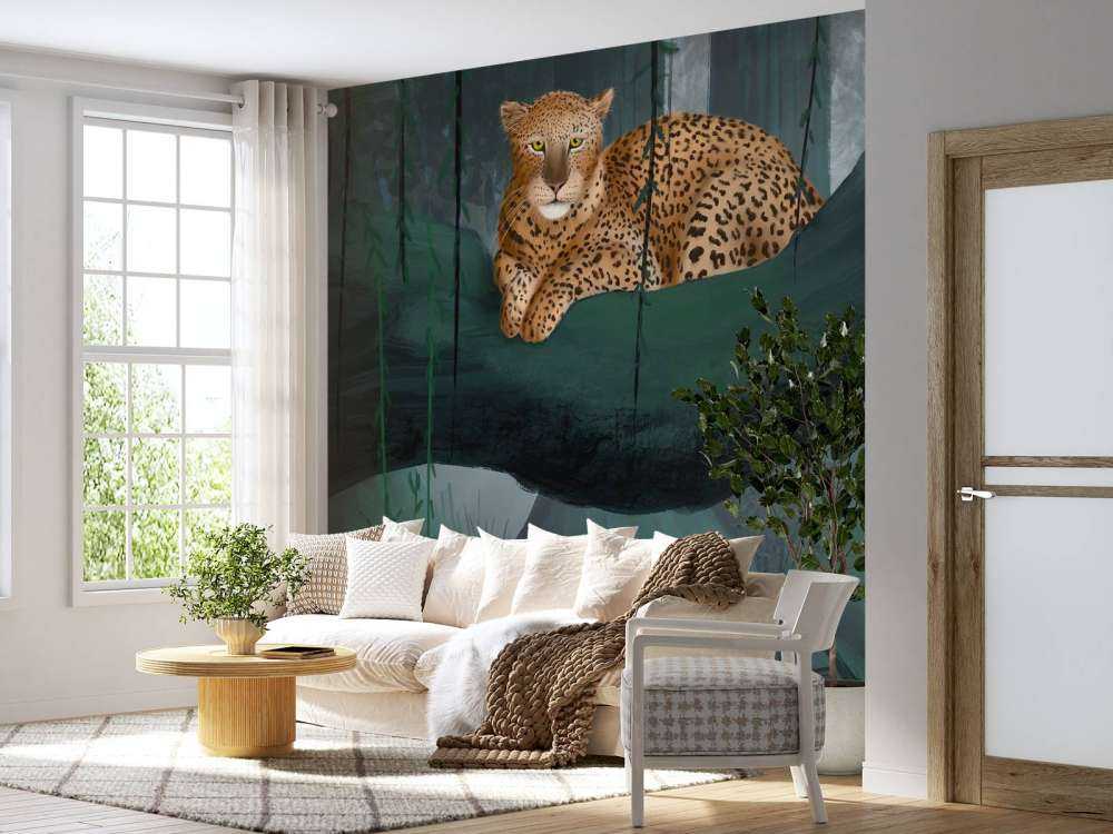 Cheetah on a branch