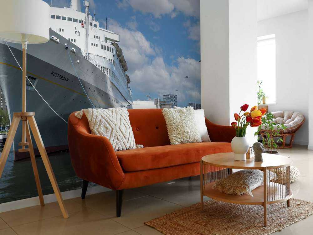 Former steamship the SS Rotterdam in color 