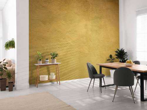 Wall in ochre yellow