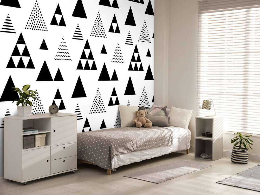 Triangles in black and white