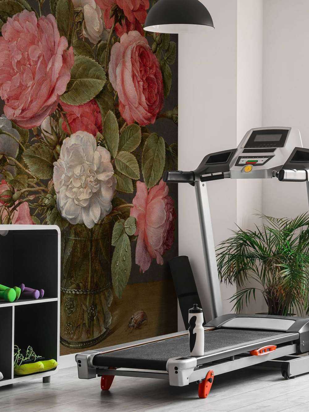 Roses in a glass vase