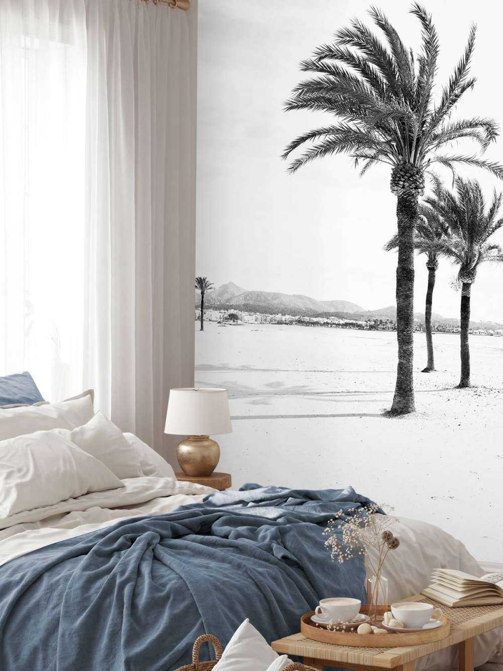 Palm trees together