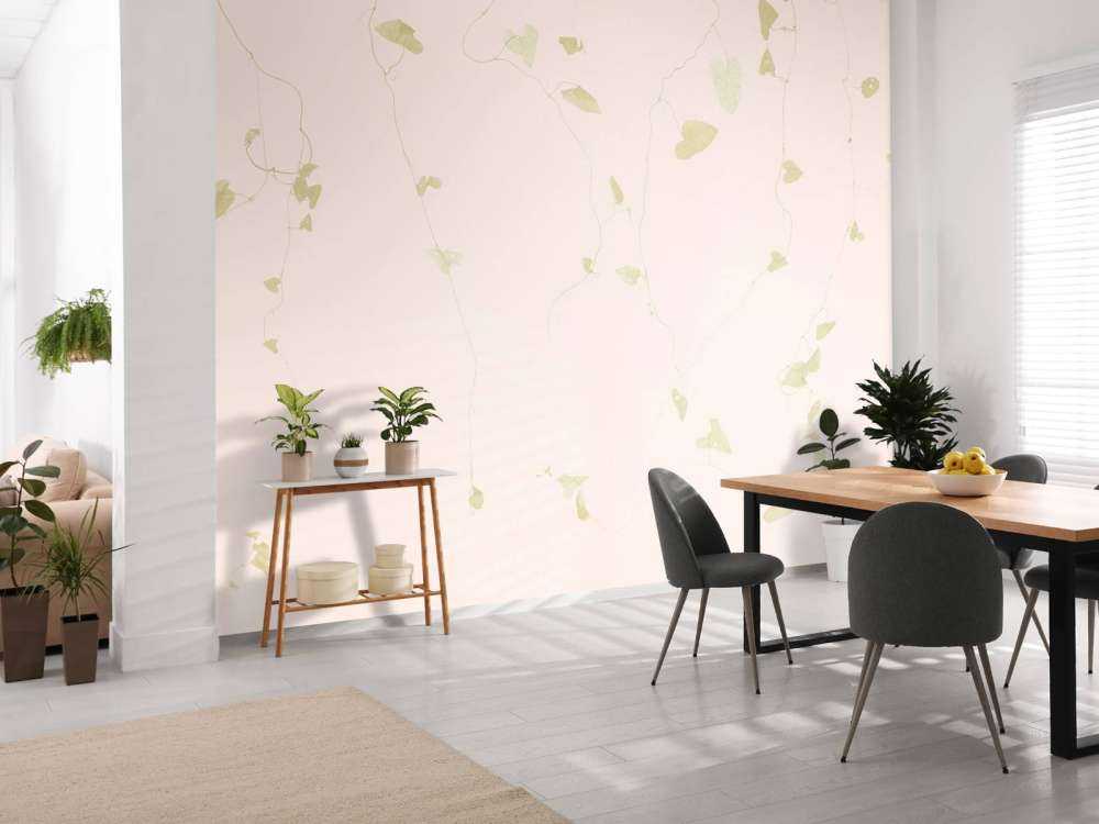 Lime leaves - powder pink