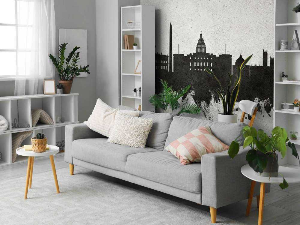 Watercolor skyline, Washington