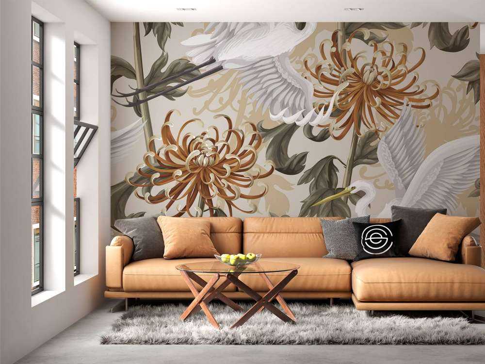 Swan Dance Chrysanthemum Glow