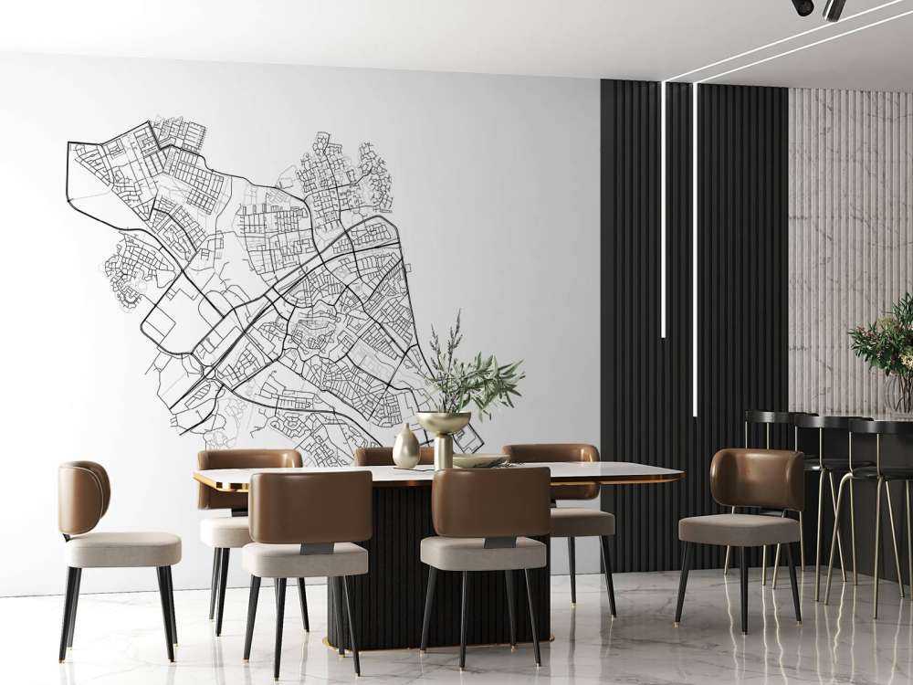 Map of Zwolle, white