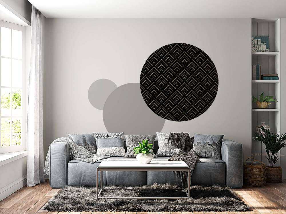 Golden lines, black