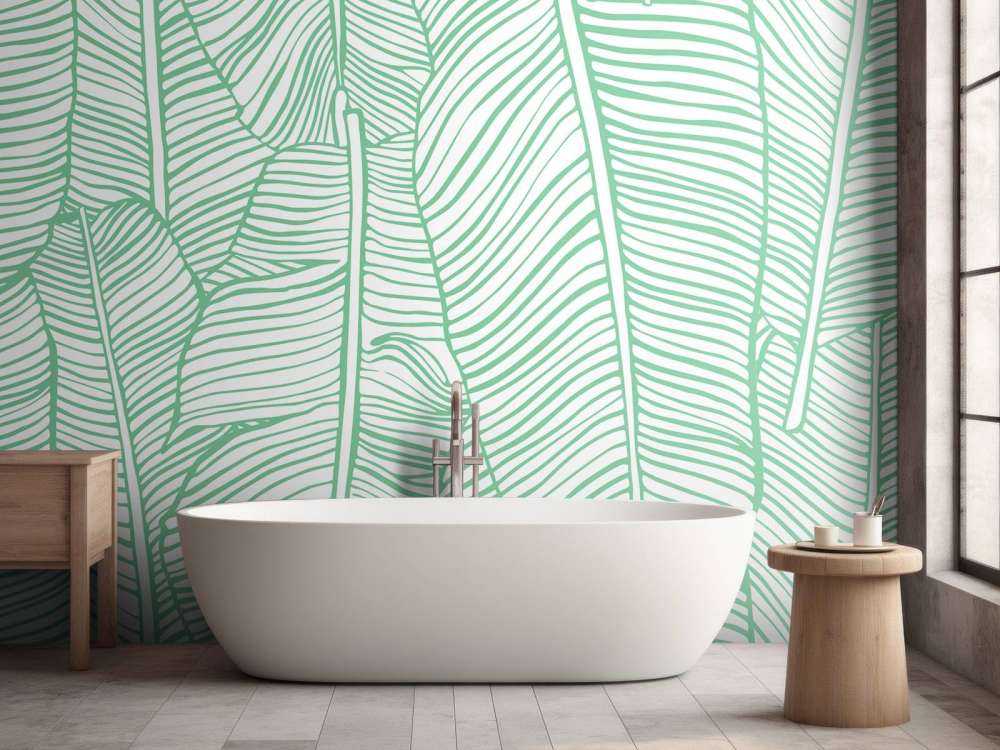 Leaf pattern green