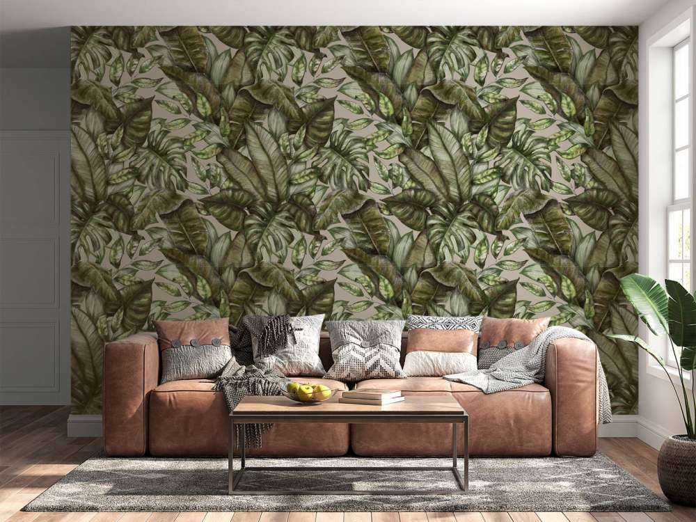 Verschillende tropische bladeren