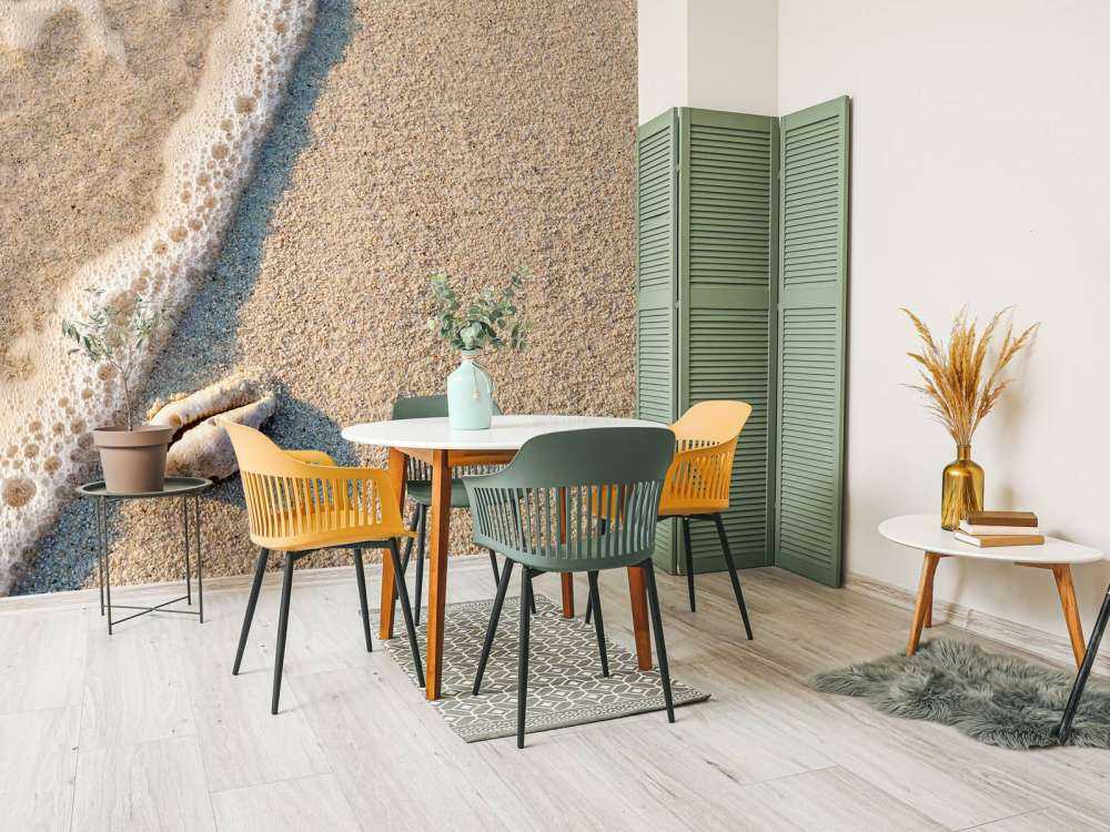 Minimalistisch strand afbeelding