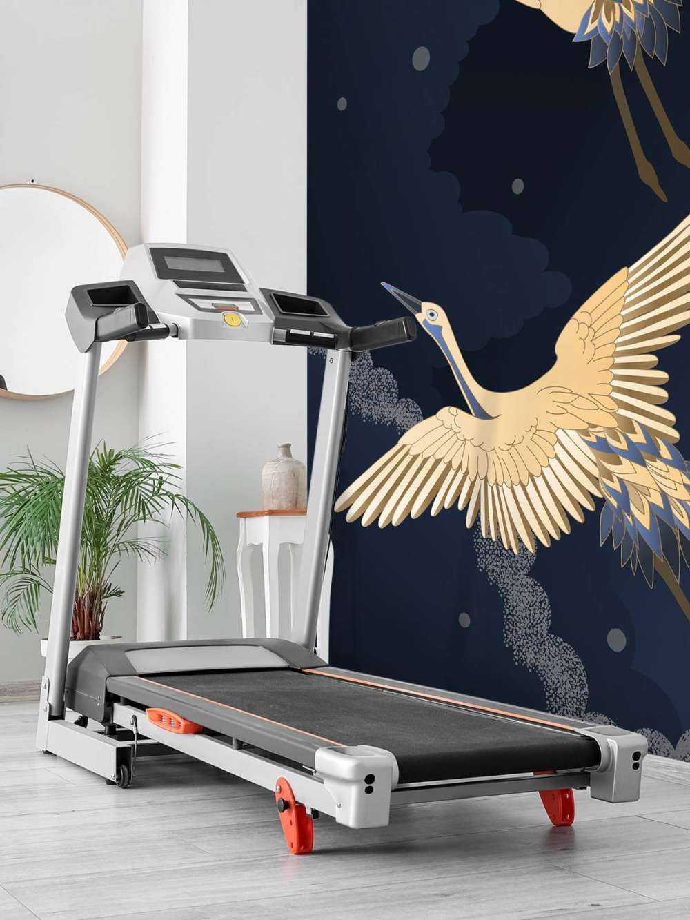 Kraanvogels in donkere nacht