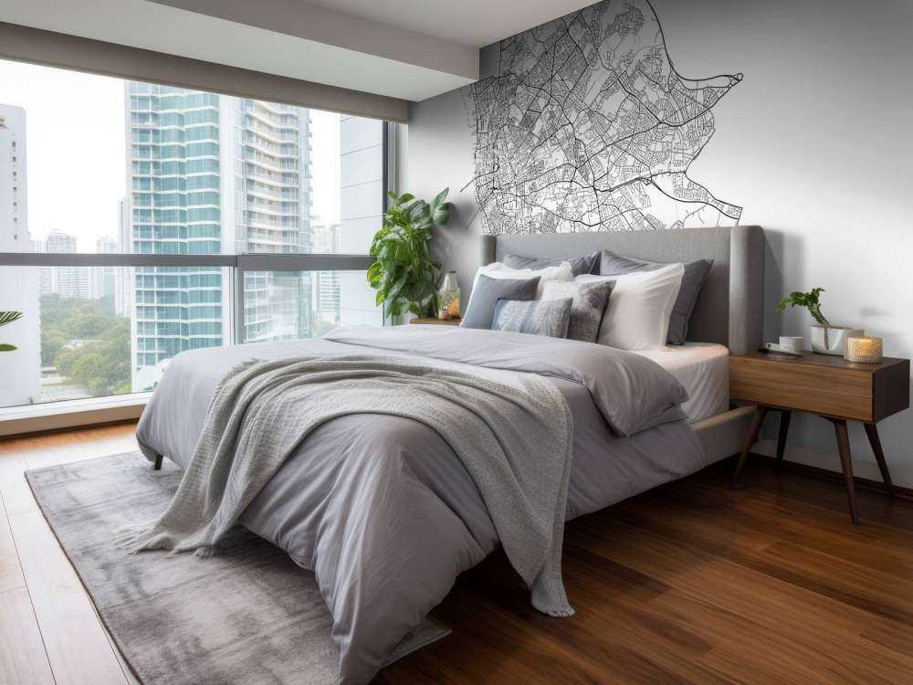 Plattegrond van Liverpool, wit 