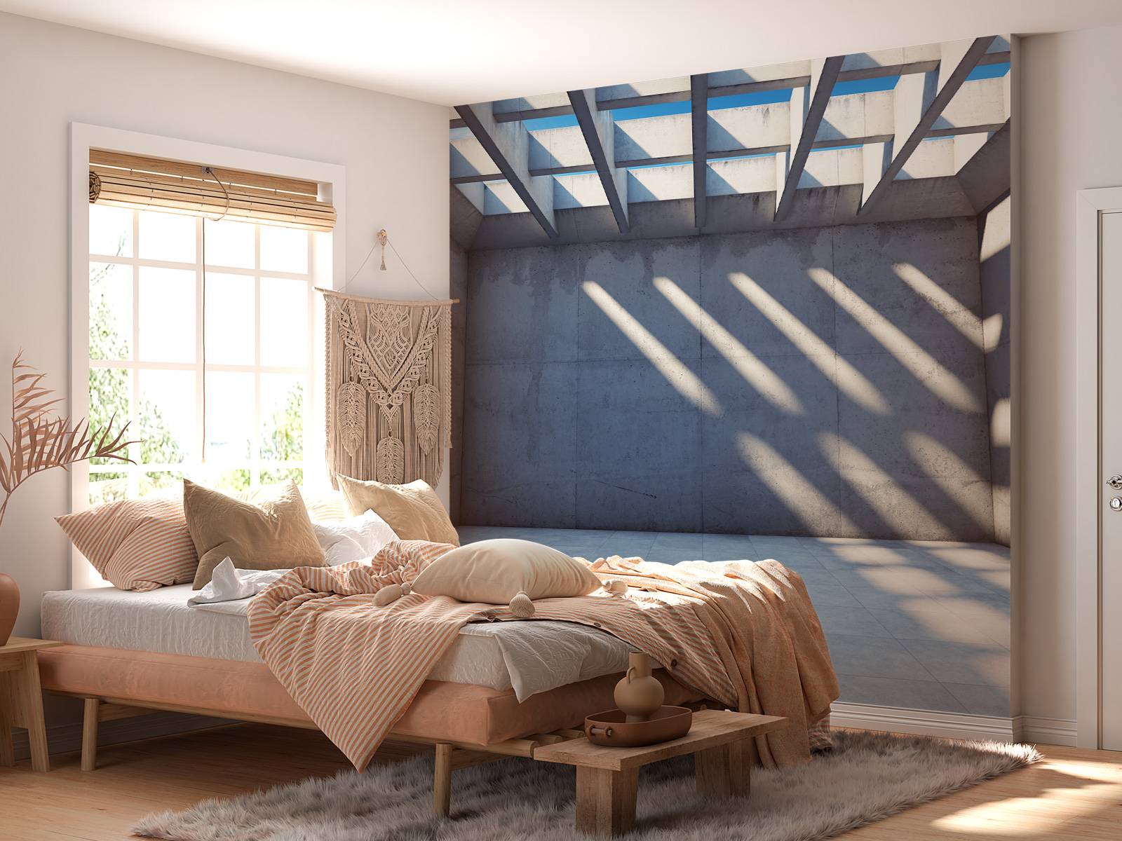 Empty space with open roof