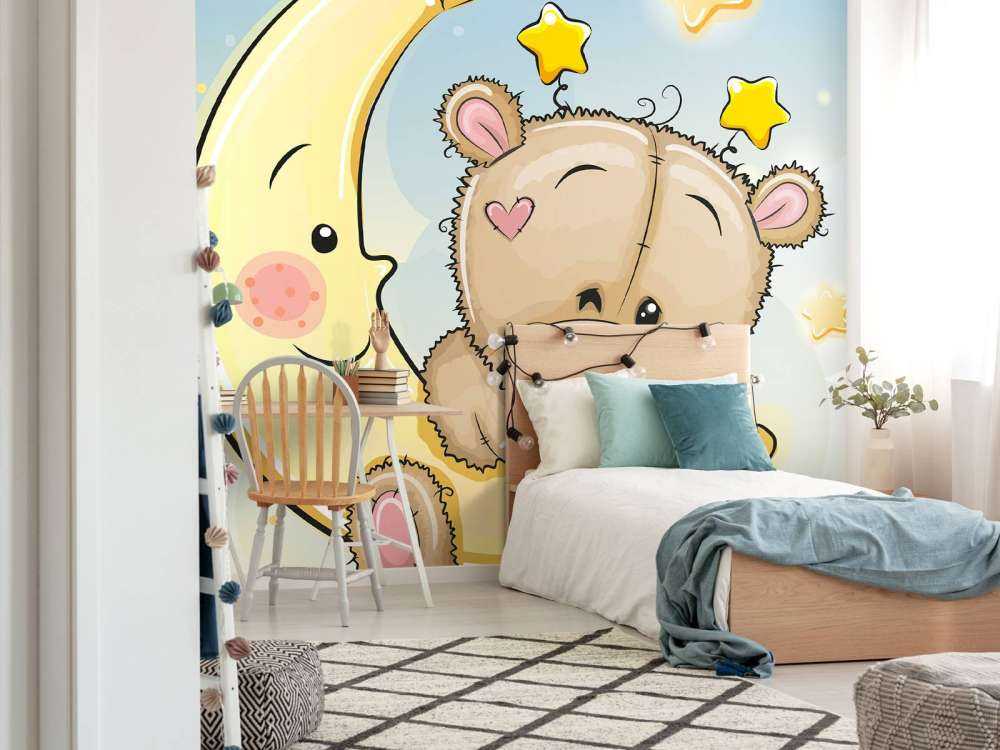 Teddybeer met de maan