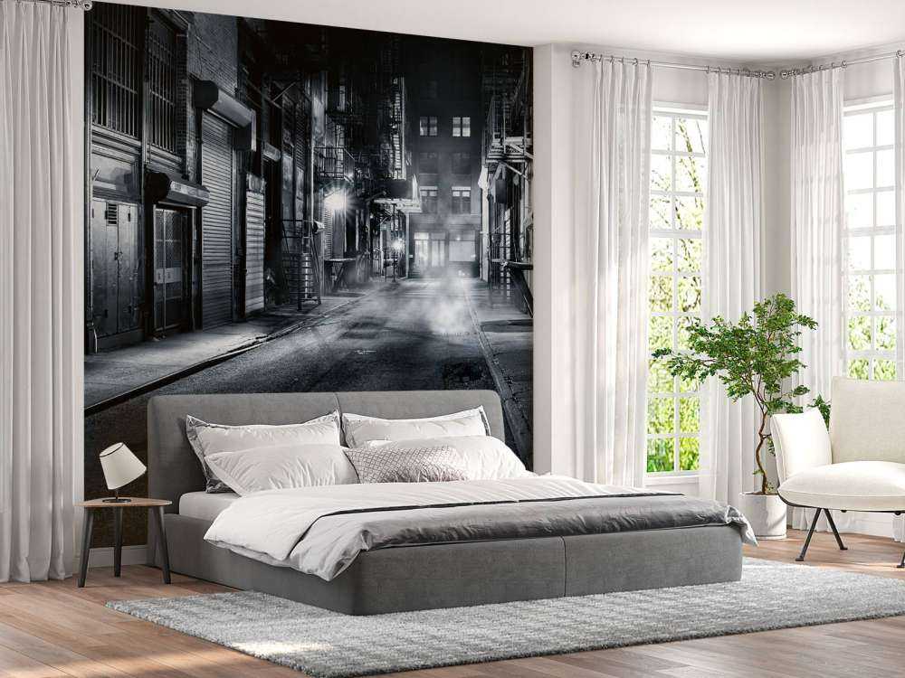 Verlaten steeg in New York