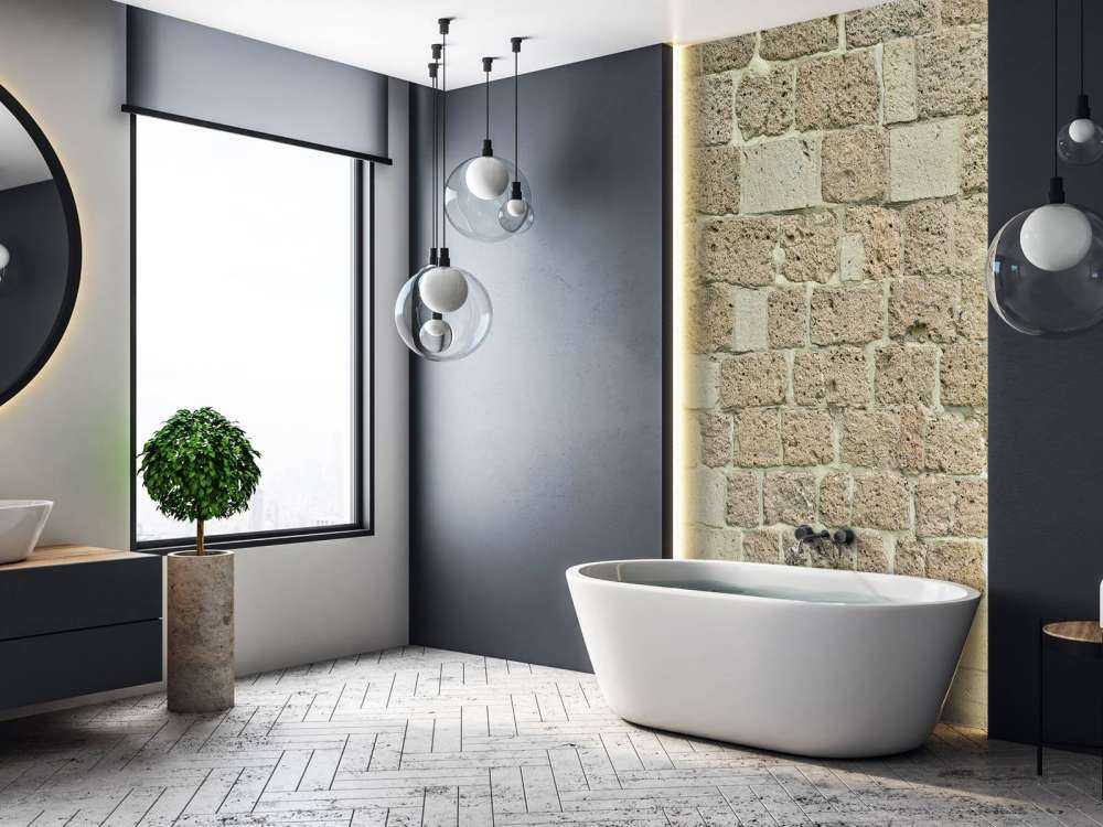 Wall with big bricks