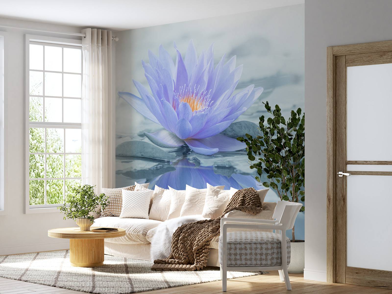 Flower reflection