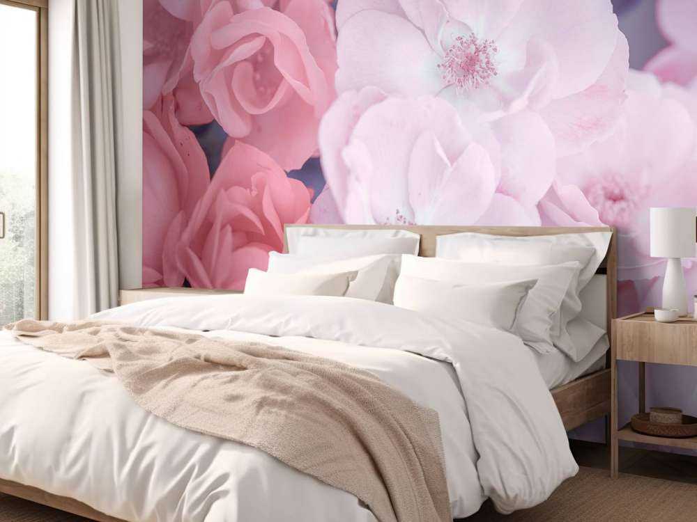 Pink clerical flowers