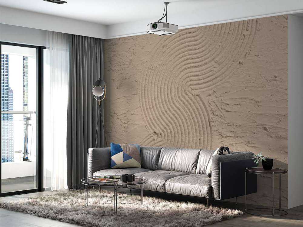 Organic lines and structures hem in taupe