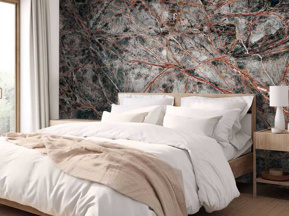 Grey marble with fine structure