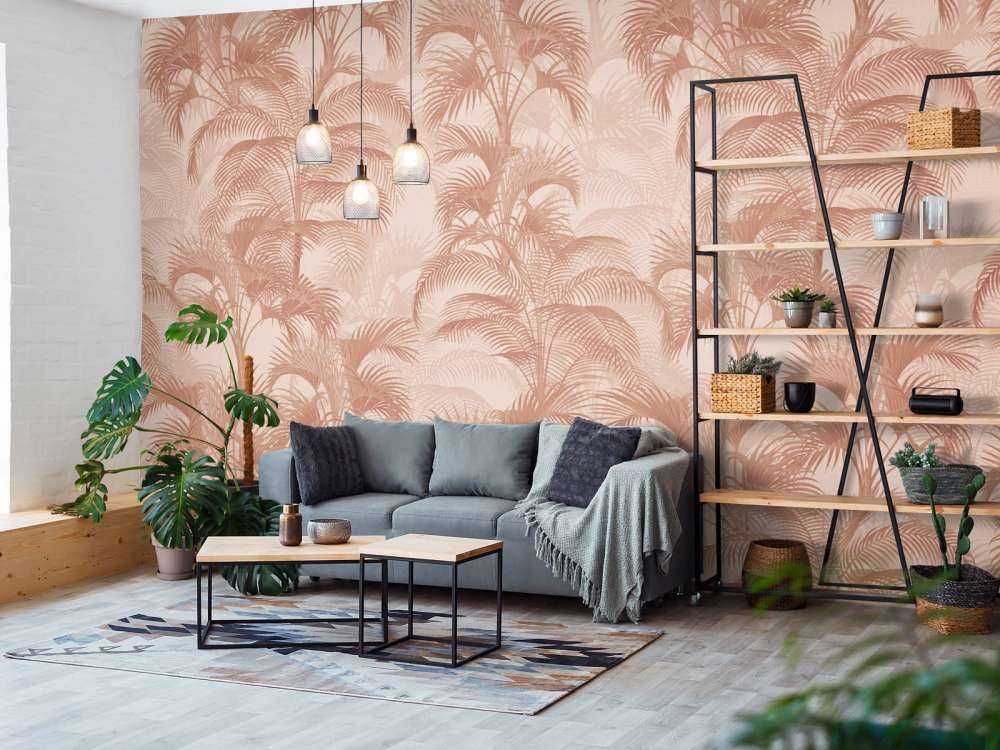 Tropical Vintage Palms - terracotta