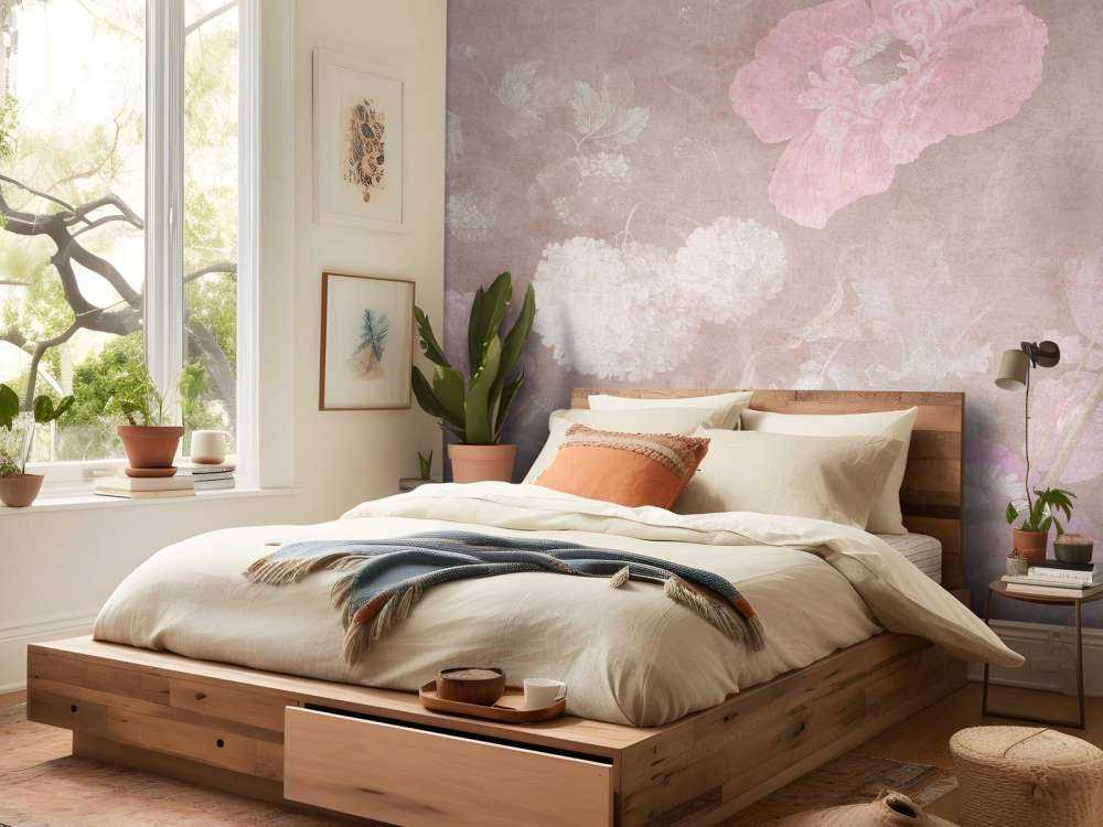 Baroque flowers still life - vintage pastel