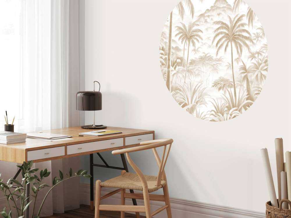 Tropical Mountain Oasis, taupe