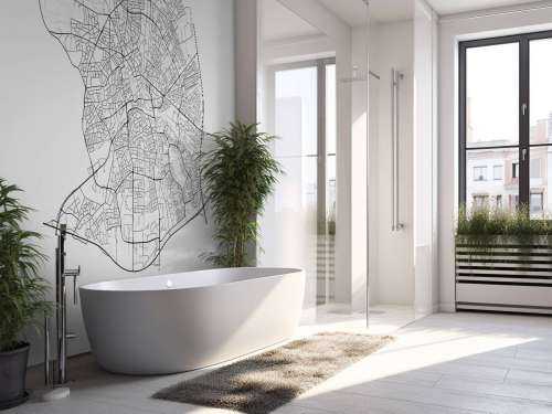 Map of Apeldoorn, white