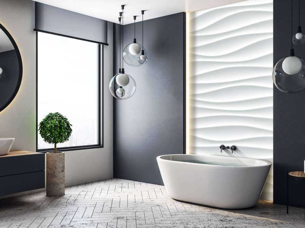 White wavy structure