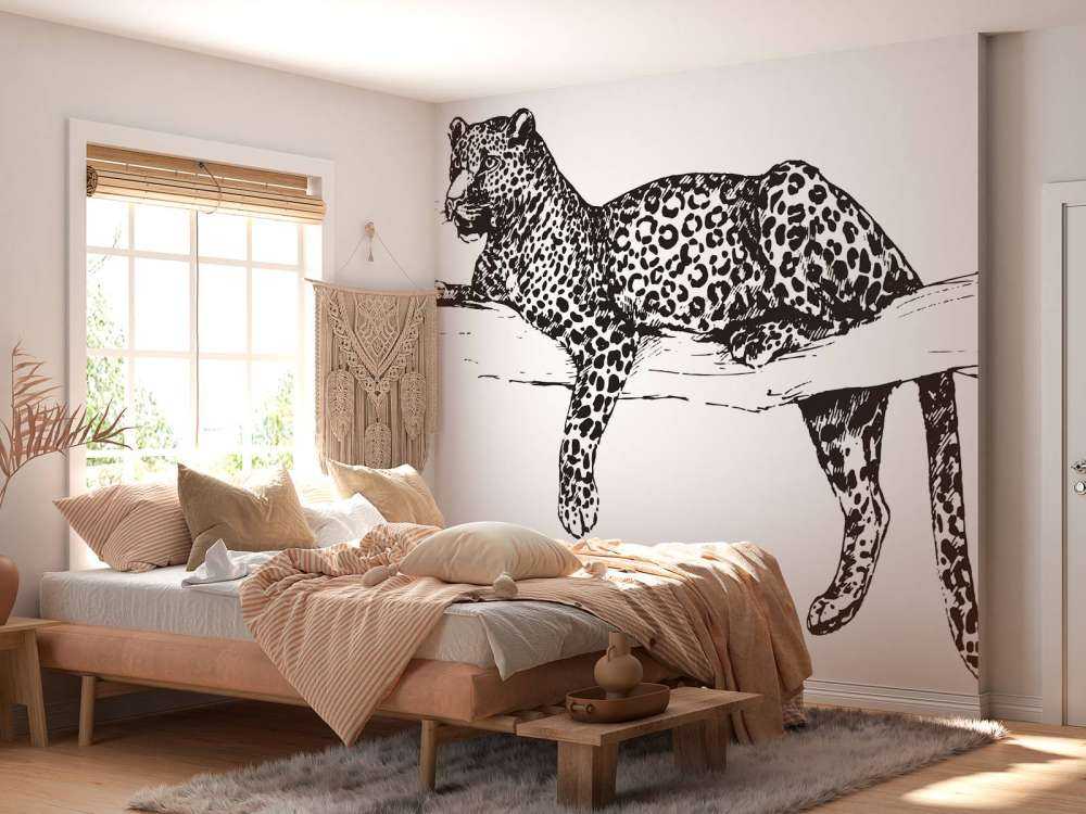 Drawn leopard