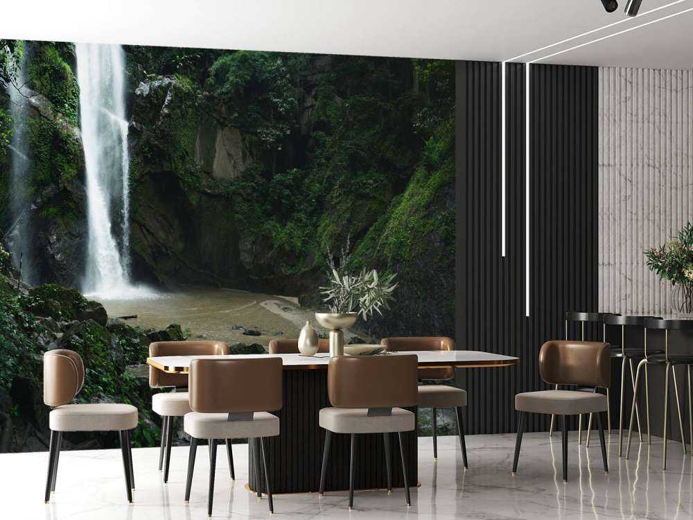 Waterfall in deep forest