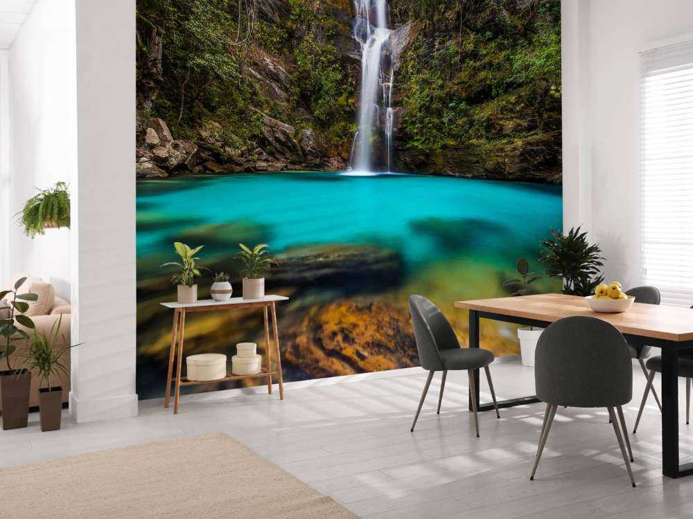 Turquoise waterfall