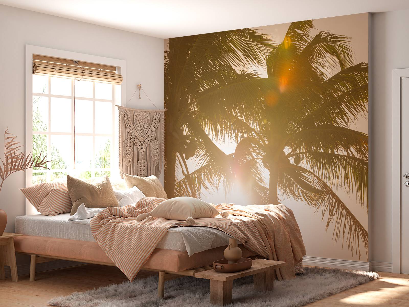 Tropical palm trees