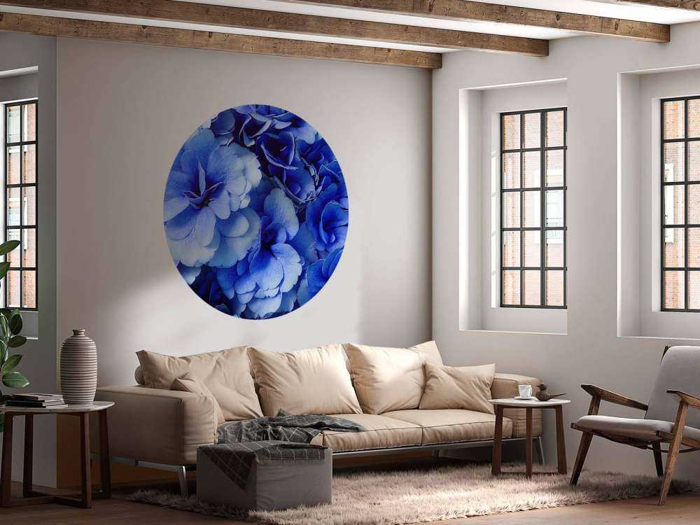 Close-up of blue hydrangeas