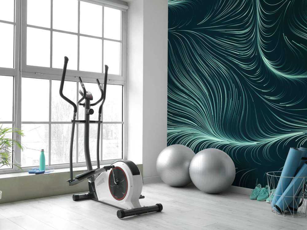 Green illuminated lines