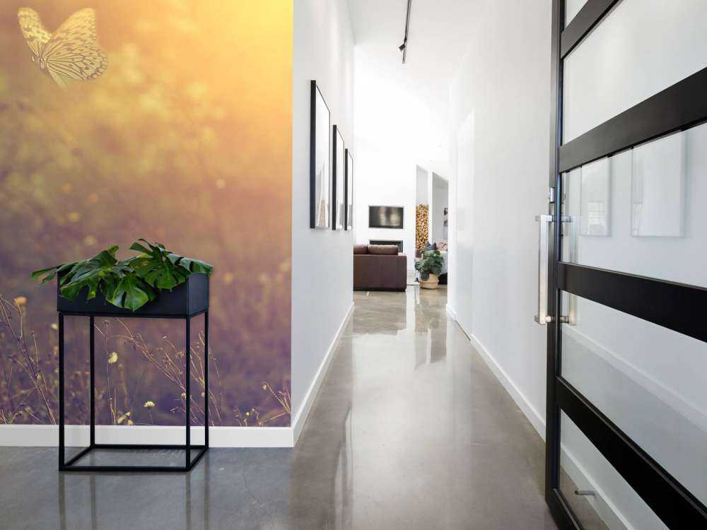 Butterfly with flowers