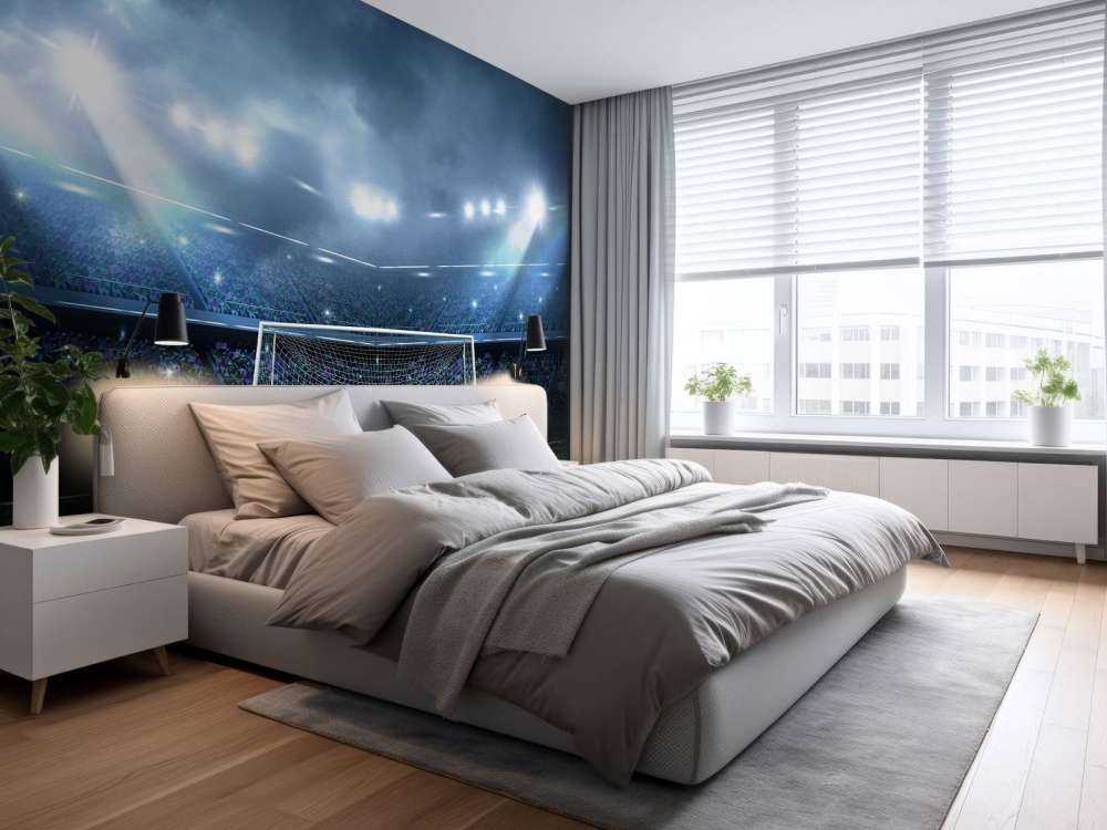Stadium with goal