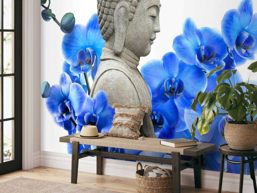 Buddha and orchid