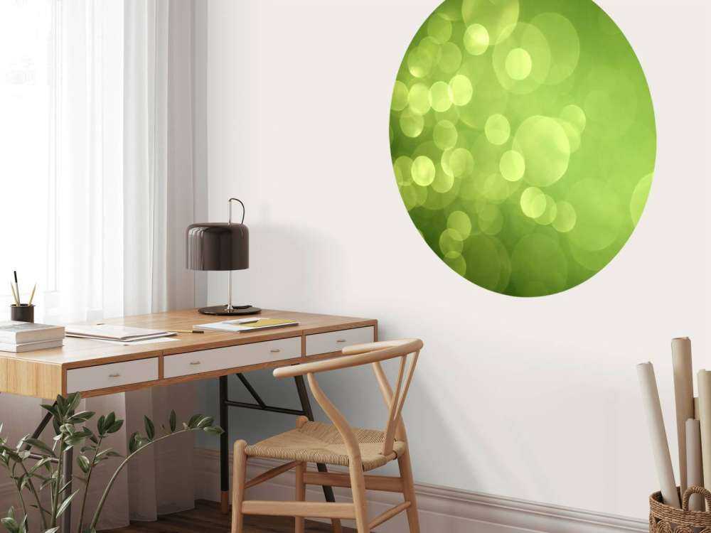 Abstract green circles