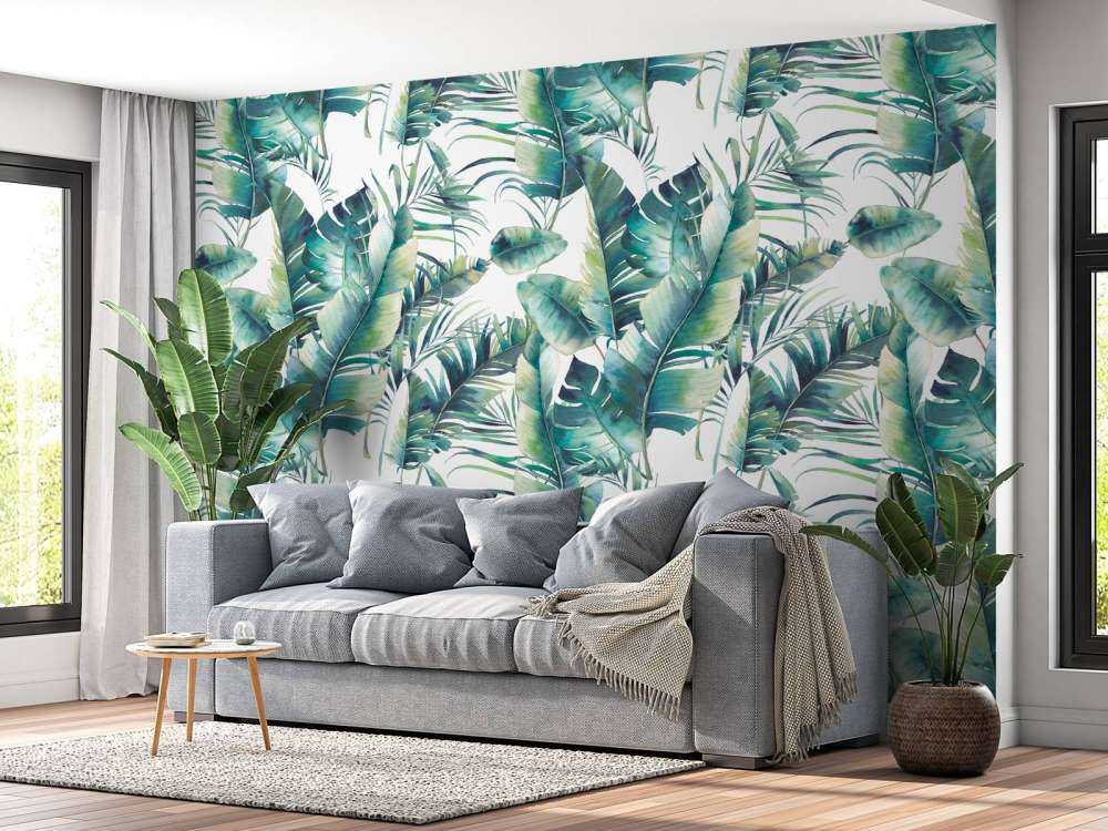 Painted palm leaves