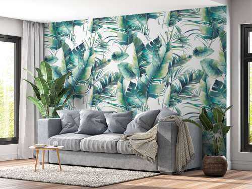 Painted palm leaves