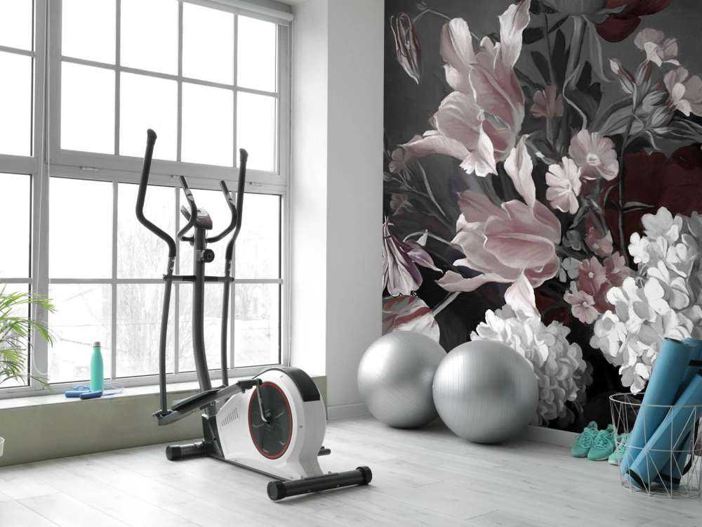 Bouquet with red tulips