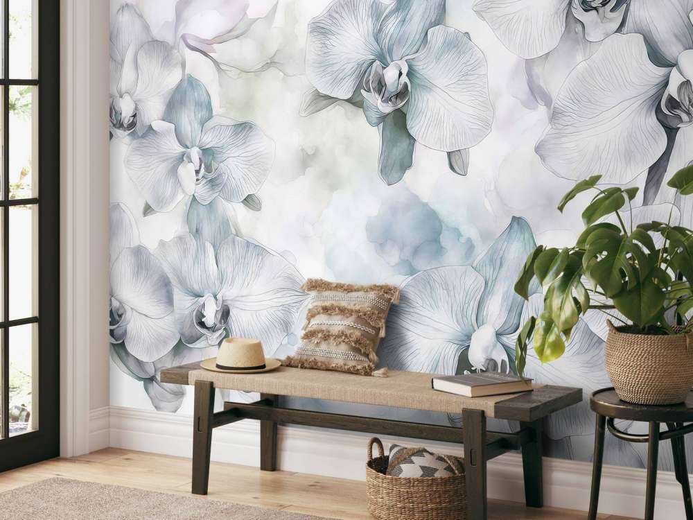 Watercolor orchids melodies