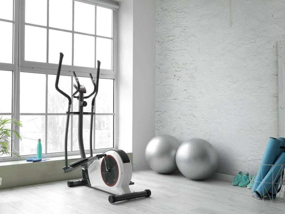 Wall with white stucco and beam