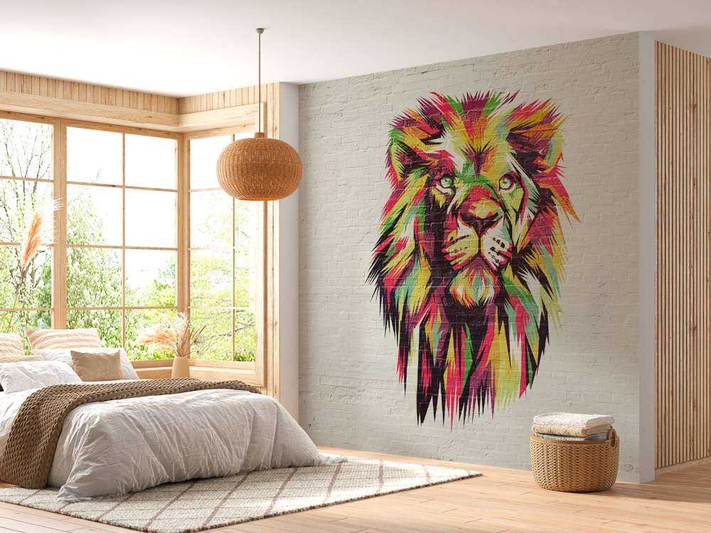 Graffiti of a lion